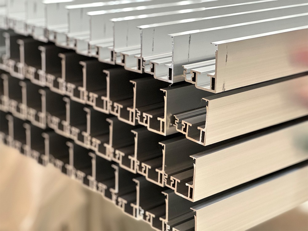 2 Sliding Door Aluminium Profile Bronze Colour