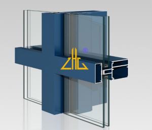 نظام الحائط الساتر الزجاجي من الألومنيوم