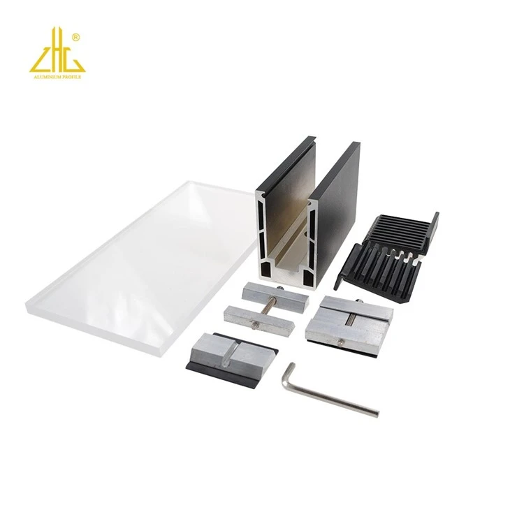 Glass Balcony Railing Aluminum U Channel Design